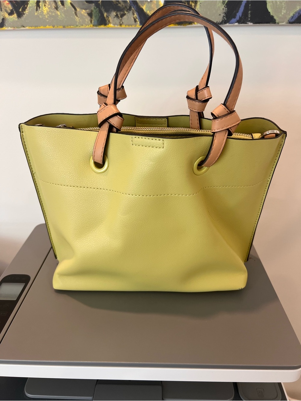 Parfois Crossbody Bag with Tan Handles